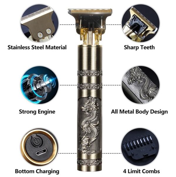 Professional Vintage T9 Dragon Style Trimmer for men